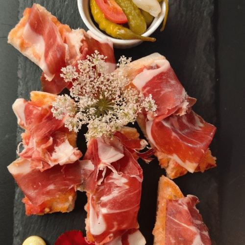 Tostadas de jamón ibérico