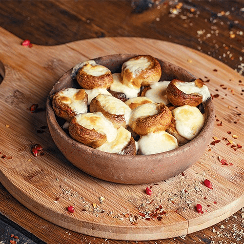 Grzyby zapiekane z serem