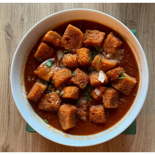 Krem z pomidorów z grzankami