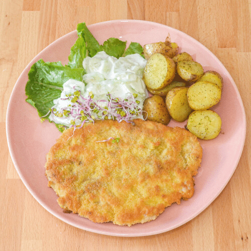 Klasyczny schabowy w zestawie