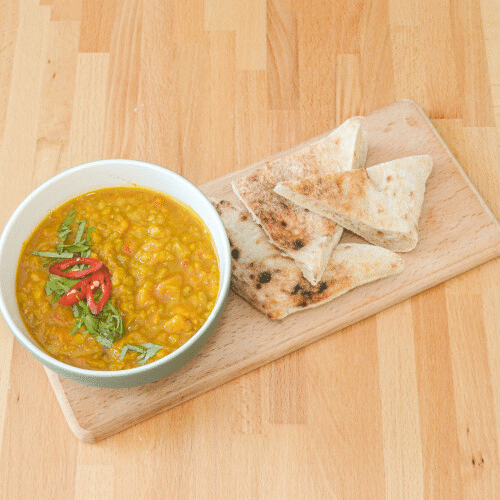 Zupa indyjska Dahl z czerwonej soczewicy