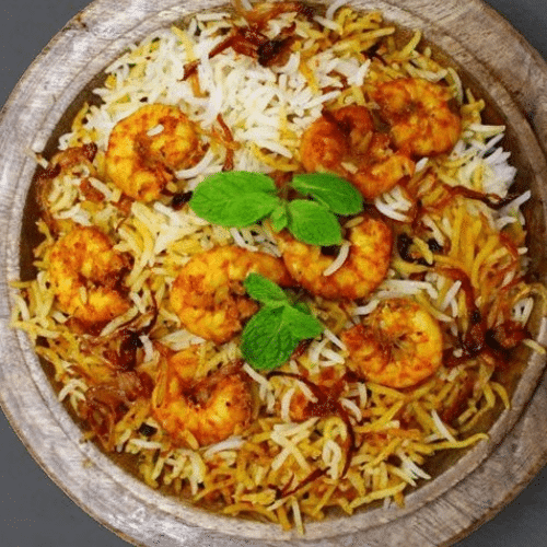 Biryani z krewetkami