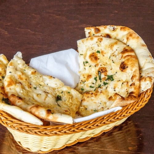 Cheese garlic naan