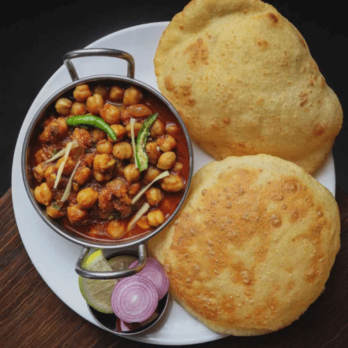 Chole bhature 2 szt.