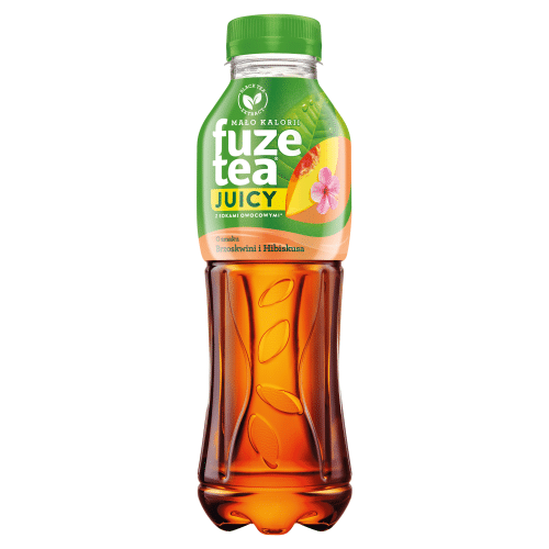 FuzeTea brzoskwiniowa z czarną herbatą i hibiskusem 0,5l