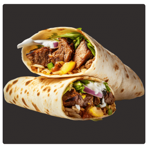 Kebab Tortilla z frytkami