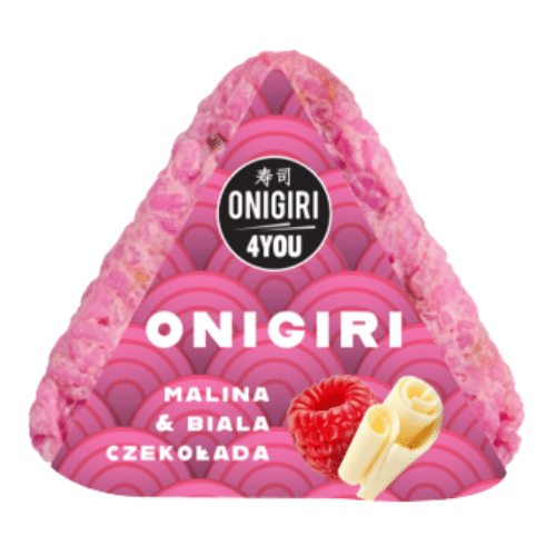 Onigiri Malina z białą czekoladą