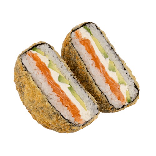 Sushi burger z łososiem