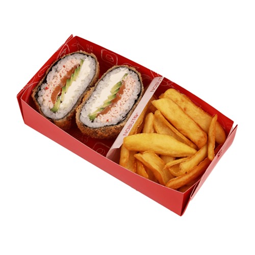 Kombo Mini Burger z łososiem