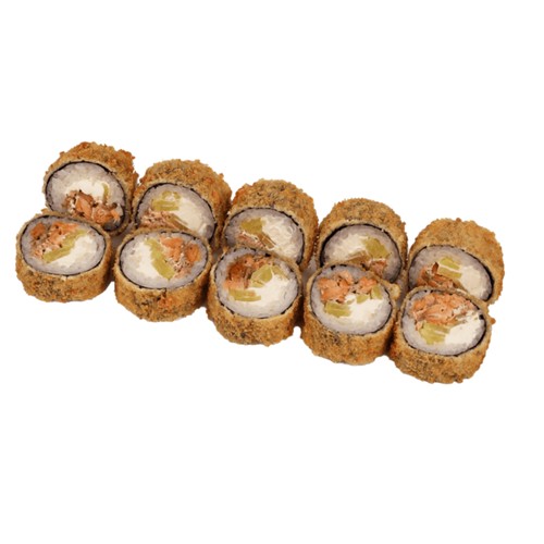 Roll  tempura z Pieczonym Łososiem 10 szt. HIT