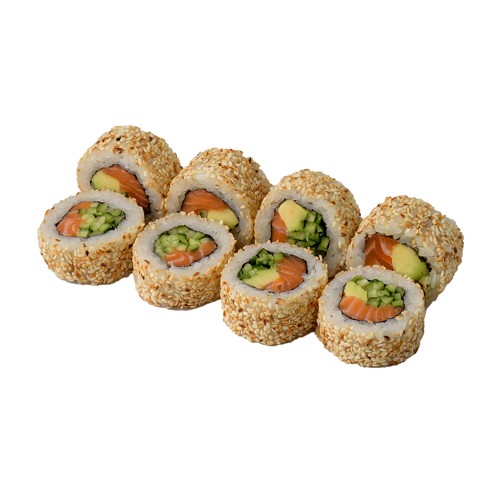 California z łososiem w sezamie  8 szt