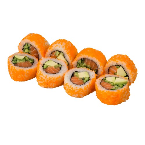 California z łososiem w kawiorze 8 szt