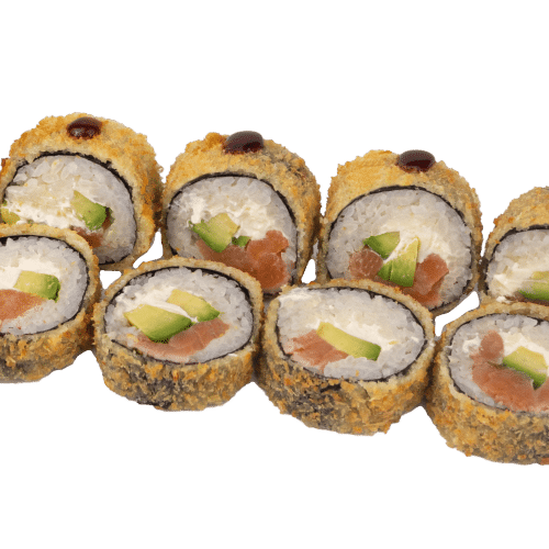 Roll  tempura z łososiem (10 szt) 340g
