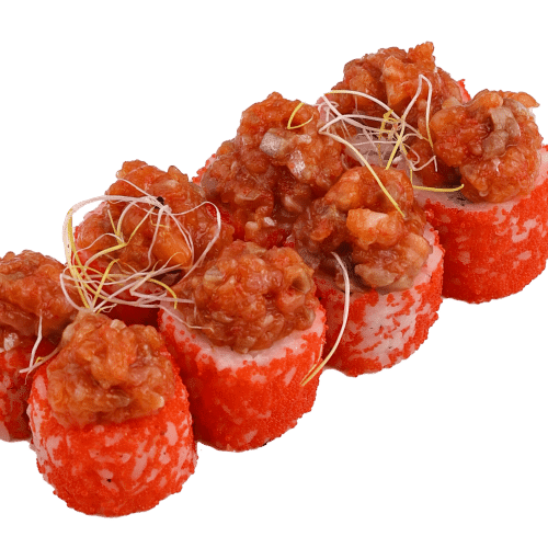 Roll z tatarem z łososia 8 szt,260 g