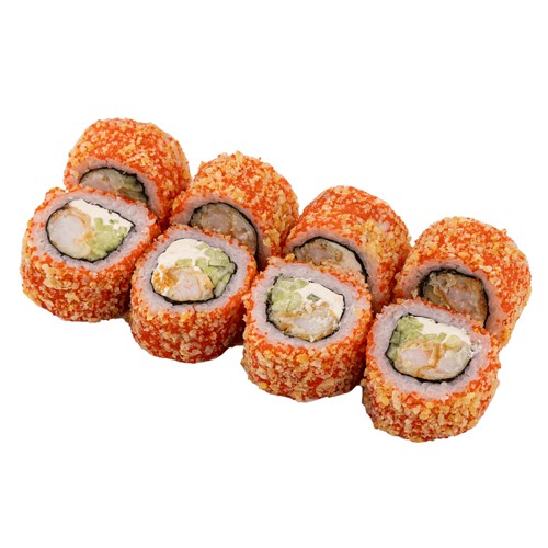 Crunch roll z krewetkami (8 szt)