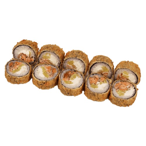 Roll  tempura z Pieczonym Łososiem 10 szt