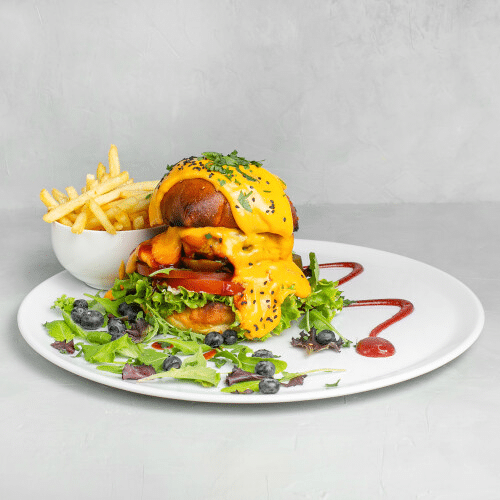 Burger Black and yellow