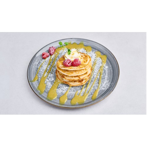 PISTACHIO&RASPBERRY PANCAKES