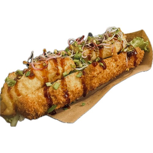 Hot-dog z kurczakiem w tempurze