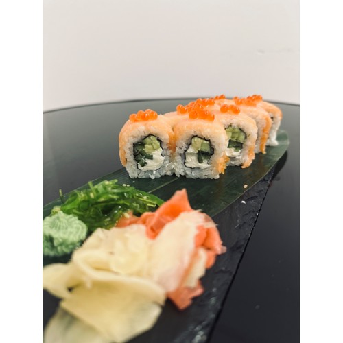 Philadelphia wędzony łosoś z kawiorem