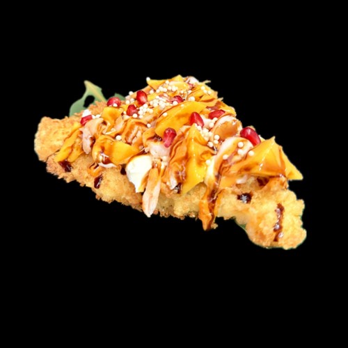 Sushi pizza z krewetka
