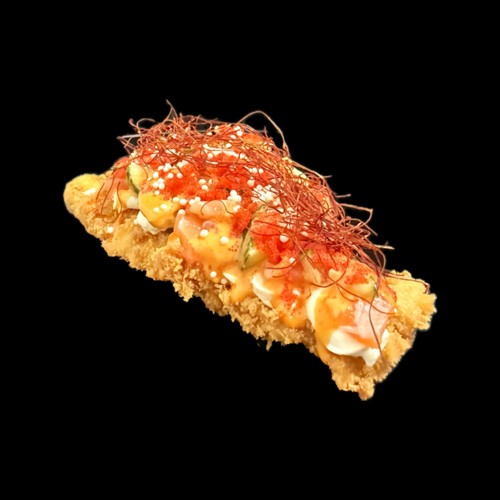 Sushi pizza z łososiem