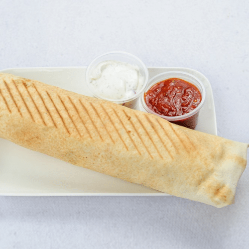 Tortilla z frytkami i z warzywami