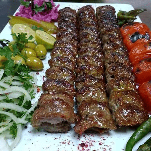 Talerz rodzina danie szisz wołowo baranie