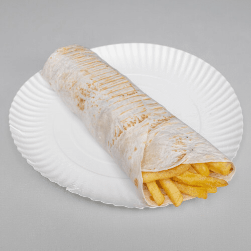 Kebab w cieście z frytkami