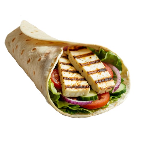 Grilled Halloumi Wrap