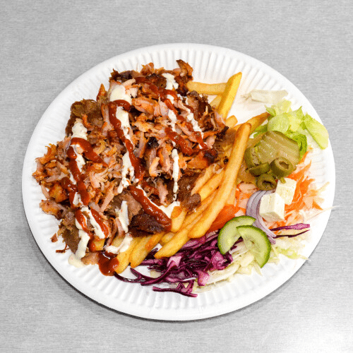 Kebab na talerzu