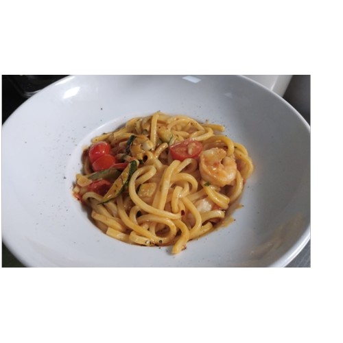 Spaghetti Gamberi e Zucchine