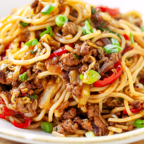 Makaron chiński z cielęciną