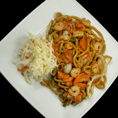 Makaron chiński z krewetkami