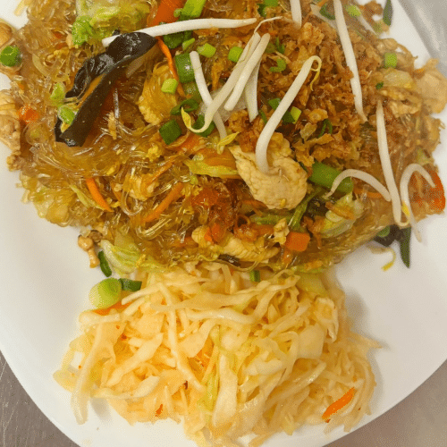 Makaron sojowy z cielęciną