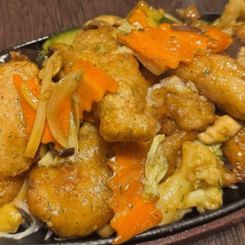 Ryba mintaj chrupiąca słodko-kwaśna