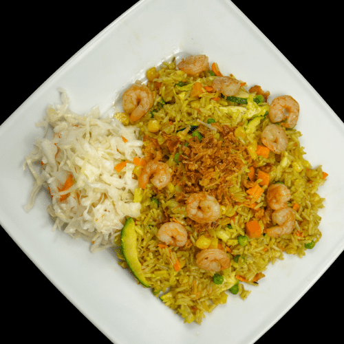 Ryż smażony z krewetkami