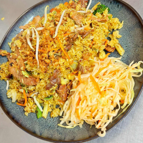 Ryż smażony z wołowiną