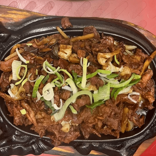 Wieprzowina na gorącym półmisku