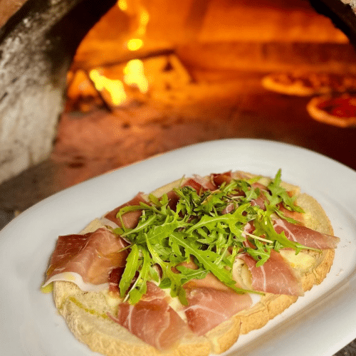 Bruschetta con Crudo ok. 300g