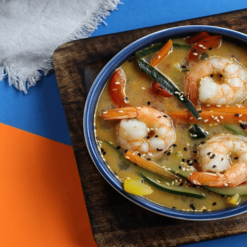 Tom yum z krewetkami