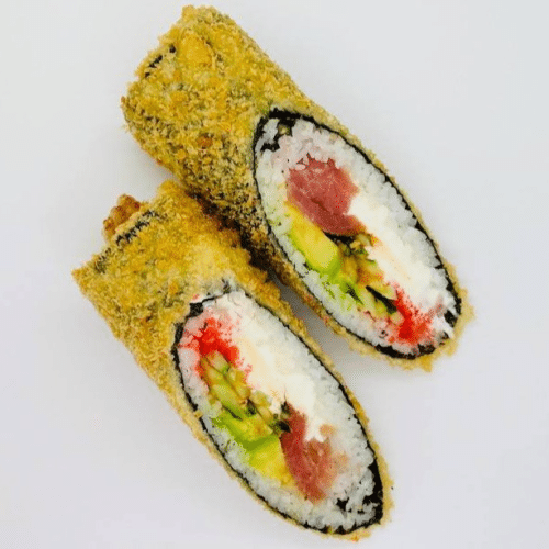 Buritto z wędzonym łososiem