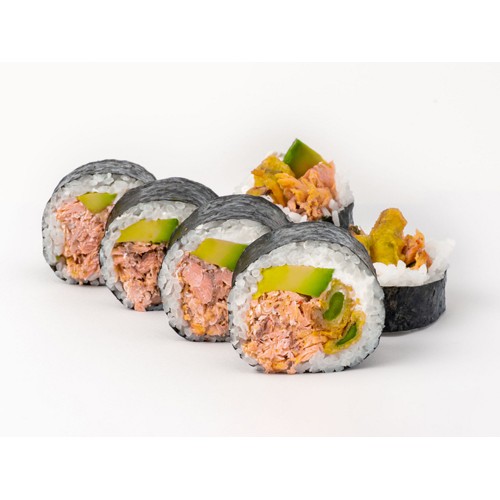 Futomaki łosoś pieczony w szparagach 6 sztuk