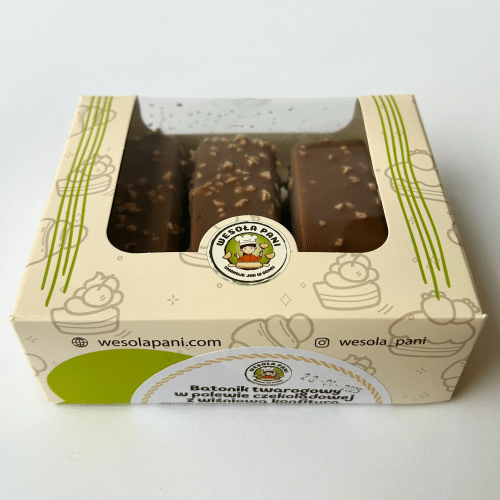 Batonik z wiśniową konfturą 240g