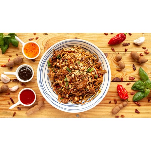 Chiński makaron z warzywami