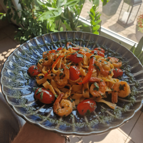 Makaron Tagliatelle z krewetkami 400g