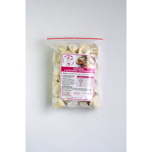 Pielmieni z łososiem i szpinakiem 500g (mrożone)