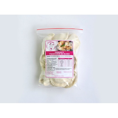 Pierogi z twarogiem na słono 500g (mrożone)