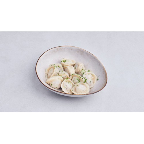 Pielmieni z łososiem i szpinakiem 15 szt