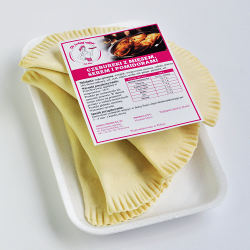 Czebureki z wieprzowiną, serem i pomidorami (mrożone) 420 g